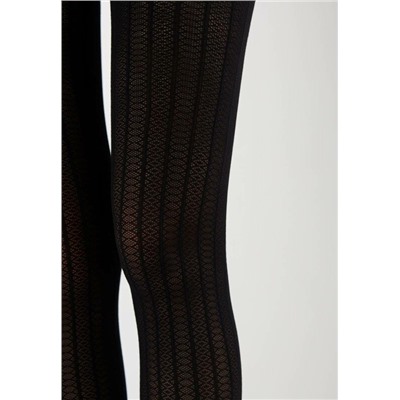 Фантазийные CONTE LACY LINE Колготки с ажурным рисунком и полосами