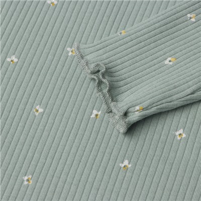 Футболка с длинным рукавом Крошка Я Olives, рост 62-68 см, оливковая