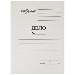 Скоросшиватель бумажный  А4"ДЕЛО" 280 г/кв.м немелованный белый арт. RP4028W inФОРМАТ