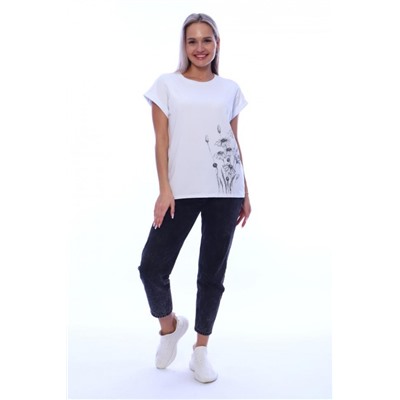 Футболка женская ФЖ057 (Белый)