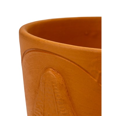 Горшок для цветов «Голландия», 2.6 л, d=17.5 см, h=16 см, керамический, с поддоном, коричневый