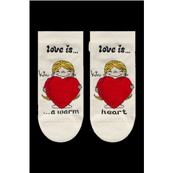 Короткие БРЕСТСКИЕ НОСКИ ЖЕНСКИЕ 1163 LOVE IS