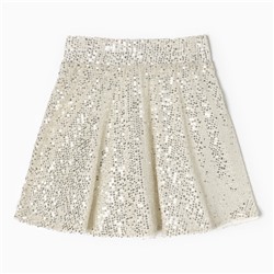 Юбка из пайеток KAFTAN размер 38 (146-152 см), серебряный