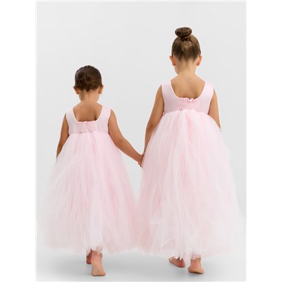 Платье нарядное для девочки KAFTAN, рост 128-134, светло-розовое