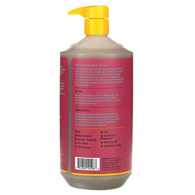 Alaffia, Everyday Shea, гель для душа с маслом ши и маракуйей, 950 мл (32 жидк. унции)