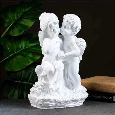 Фигура гипс «Пара ангелочков», 35.5×24 см