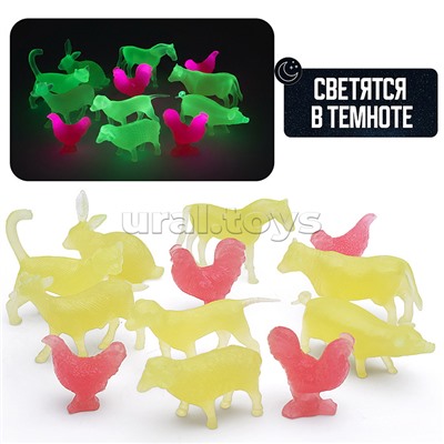 Наборы животных "Фермерские" в пакете