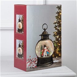 Светодиодная фигура «Дети и снеговик» 8×25×4 см, пластик, батарейки ААх3 (не в комплекте), свечение тёплое белое