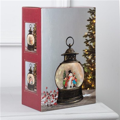 Светодиодная фигура «Дети и снеговик» 8×25×4 см, пластик, батарейки ААх3 (не в комплекте), свечение тёплое белое