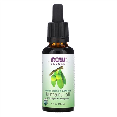Now Foods, сертифицированное органическое, на 100% чистое масло таману, 30 мл (1 жидк. унция)