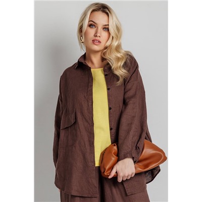 Блузка женская  Р95098/01/Коричневый