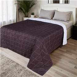 Покрывало 2-спальное LoveLife Cage: graphite, 180×210±5 см, микрофайбер