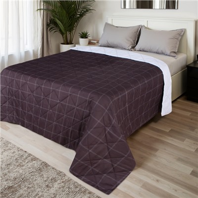 Покрывало 2-спальное LoveLife Cage: graphite, 180×210±5 см, микрофайбер