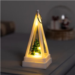 Светодиодная фигура-брелок «Ёлочка», 4×4×9.5 см, LR1130×3 (в комплекте), свечение тёплое белое