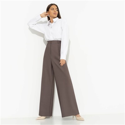 Брюки с защипами, Легкой походкой (brown)