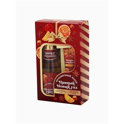 УЦЕНКА Набор «Пряный Новый год», гель для душа во флаконе шампанское и крем для рук