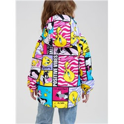 Куртка текстильная с полиуретановым покрытием для девочек (ветровка)