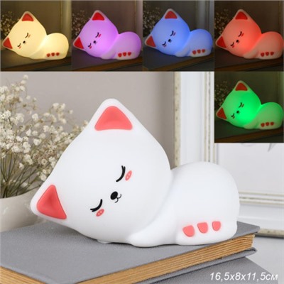 Светильник настольный 16,5х11,5 см Котик / CW182609-1 /уп 100/