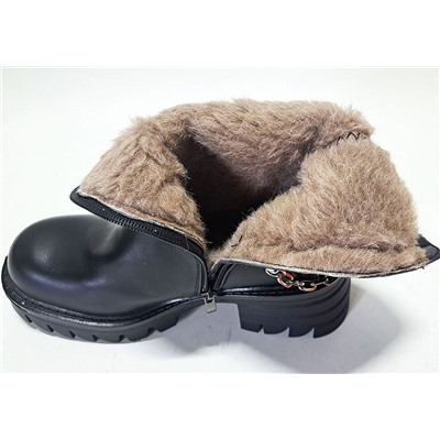 K150 черн Ботинки зима женские (36-40)/8