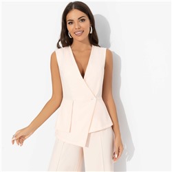 Жилет с эффектом многослойности, Стильный лидер (peach)
