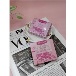 Матирующий салфетки против жирного блеска в футляре с зеркалом, Роза, 100 шт.