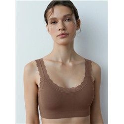 Minimi Топ Mi 1121S French Chic Майка "Топ" (кроп-топ на широких бретелях с вкладышами), PA