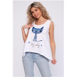 Майка женская ИЛЛЮЗИЯ (Белый)