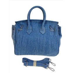 Сумка женская джинсовая, цвет голубой