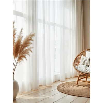 Тюль вуаль «Этель», 135×150 см, белый