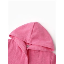 Халат махровый детский «Экономь и Я», размер 34, 100% хлопок, розовый