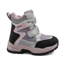 Ботинки мембранные на меху В6673-15 серебро п/п