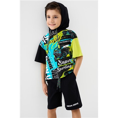 Комплект трикотажный для мальчиков: фуфайка (футболка), шорты PLAYTODAY, 1239628