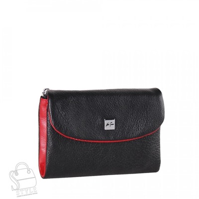 Женский кошелек 7007-15 black red Velina Fabbiano