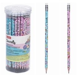 Карандаш черногр. "Сладости" с ластиком HB (076497) Хатбер