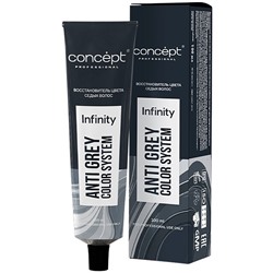 CONCEPT Infinity Восстановитель цвета седых волос с пептидами "Пепельно-русый" 100 мл
