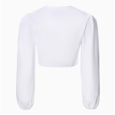 Блузка женская укороченная MIST Summer time, размер 46, белая