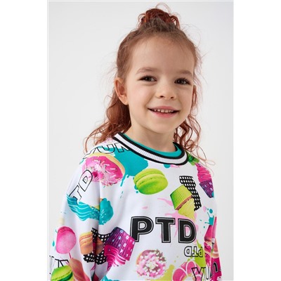 Комплект трикотажный для девочек: толстовка, брюки PLAYTODAY, 1240207