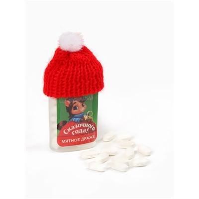 Конфеты драже в банке «Сказочного года», с витамином С, мята, 18 г