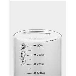 Банка для сыпучих BellaTenero «Эко», 300 мл, 6.7×13.7 см, с мерной шкалой, с бамбуковой крышкой, стекло, прозрачная