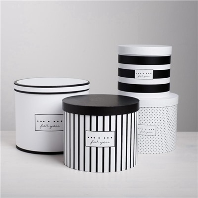 Набор коробок 4 в 1, упаковка подарочная, «For you», 14×14×13 - 20×20×17.5 см