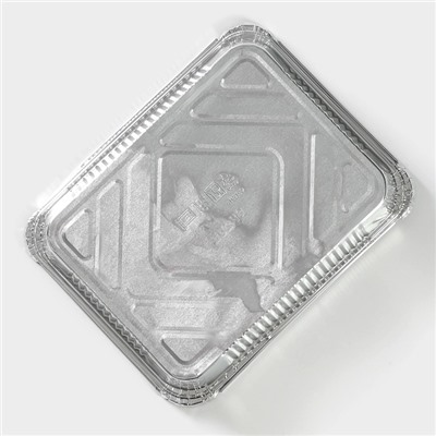 Формы для выпечки и запекания Доляна, набор 2 шт., 1.1 л, 22.5×17.5×3.5 см, фольга, серебристые