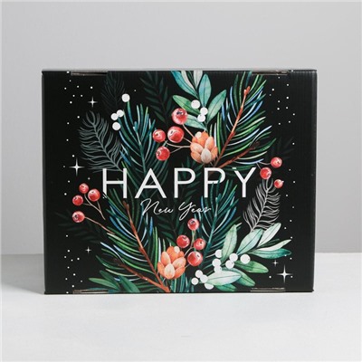 Коробка подарочная новогодняя складная «Волшебного нового года», 31×25.5×16 см