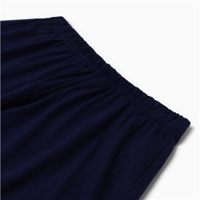 Пижама женская (футболка, шорты) Catfit, белая, синяя, размер 44