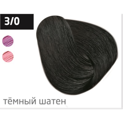 OLLIN Performance Пермаментная крем-краска 3/0 «Тёмный шатен» 60 мл