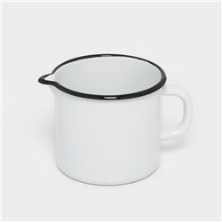 УЦЕНКА Кружка, 1 л, с носиком и крышкой, без деколи, цвет белый