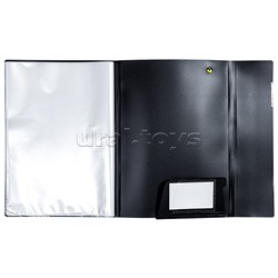 Папка с 20 вкладышами A3 "MonoChrome" A4 (215x310x20 мм) 500 мкм, с рельефной фактурной поверхностью