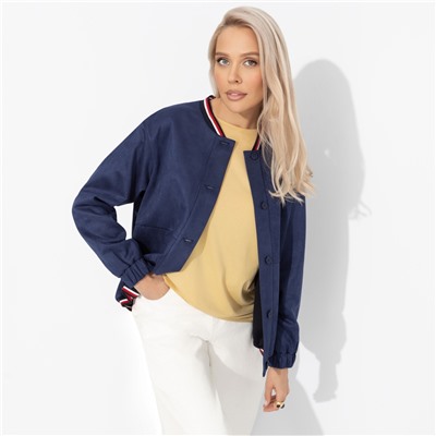 Бомбер на пуговицах, Любуйся мной (темно-синий)