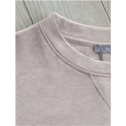 Свитшот из эластичного футера двухнитки с принтом