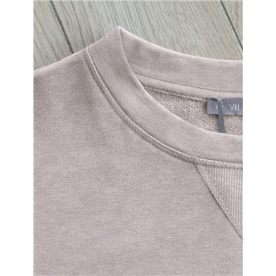 Свитшот из эластичного футера двухнитки с принтом