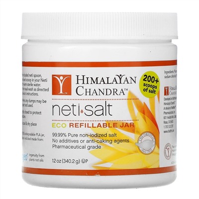 Himalayan Institute, Neti•Salt, соль, эко-банка многоразового использования, 340,2 г (12 унций)